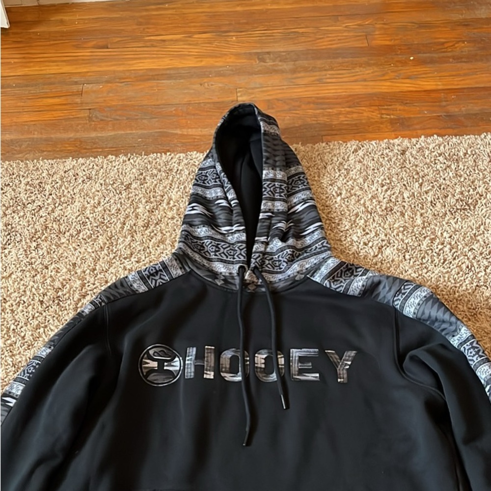 Hooey Black and Gray Men's Hoodie